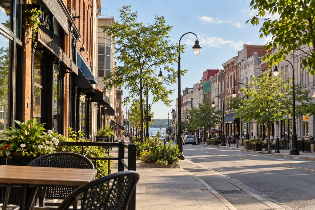Une terrasse de la rue des Forges, l'été